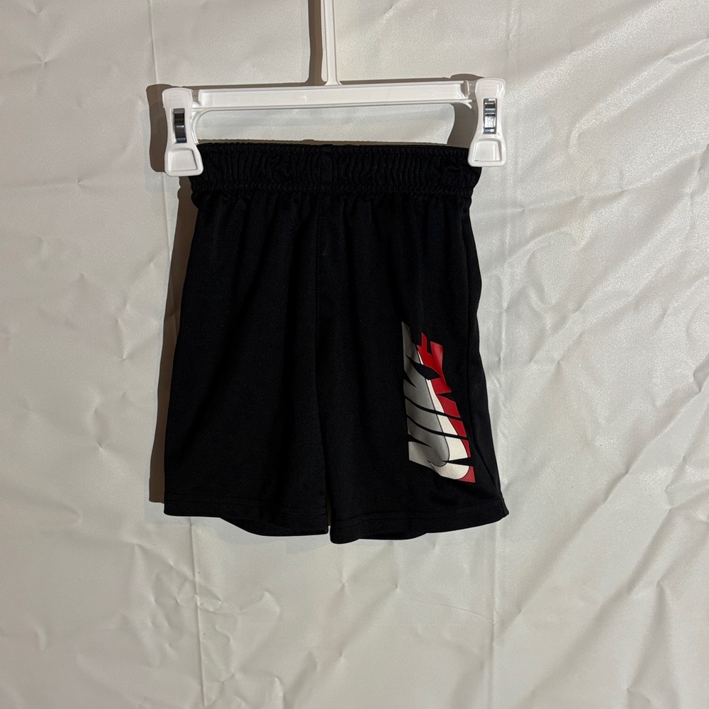 Nike Black and Red Kids Shorts